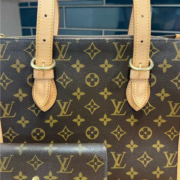 Louis Vuitton PoppinCourt Haute Brown Monogram Shoulder Bag AND wallet - Picture 3 of 16